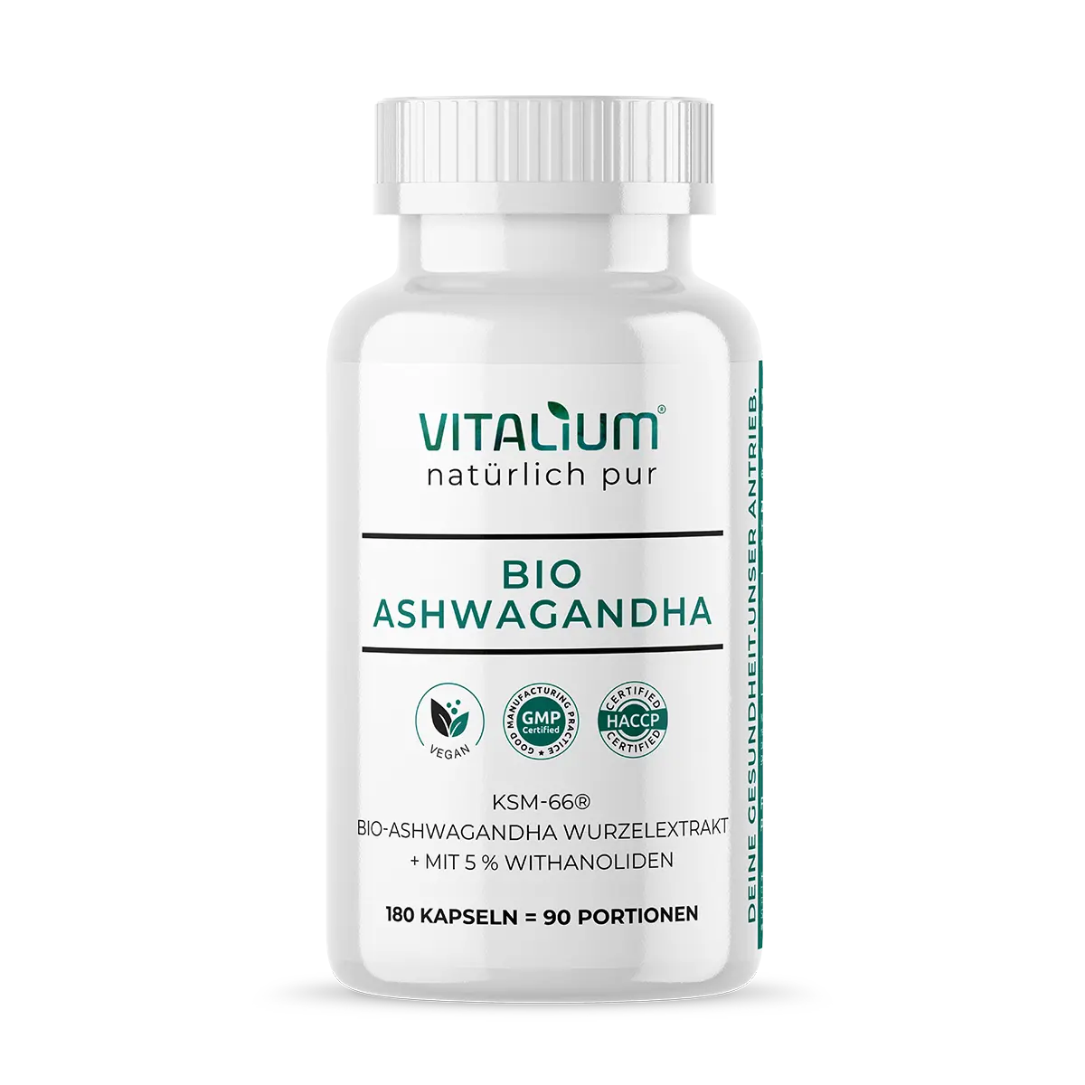 Ashwagandha Kapseln KSM-66® von meinVitalium, Dose