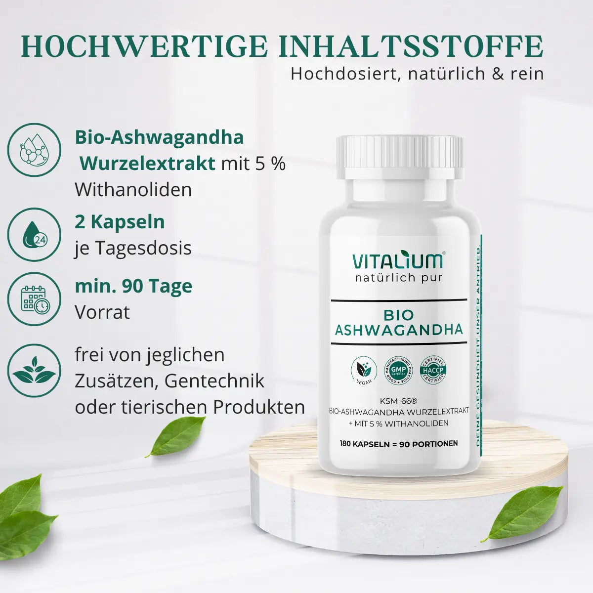 Ashwagandha KSM-66®: Inhalt und Verzehrempfehlung im Überblick